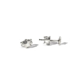 18K white gold Star earrings